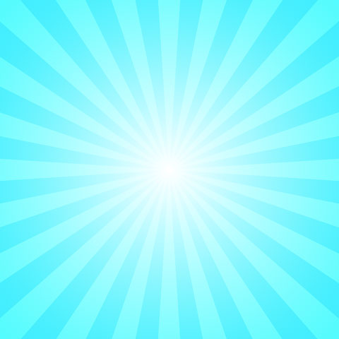 Winter sky blue sunburst background vector