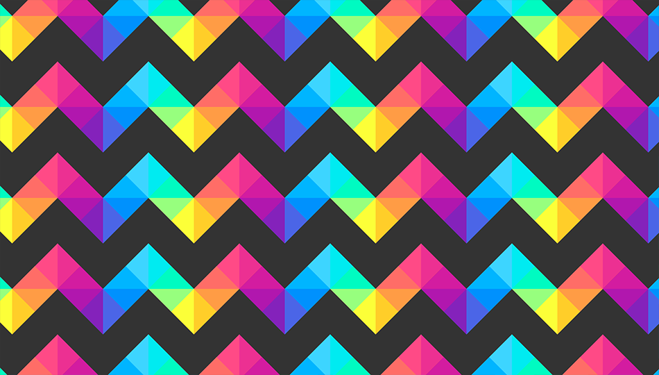 Rainbow Chevron Seamless Pattern