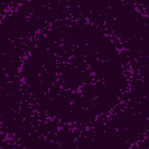 Purple rings of splatter