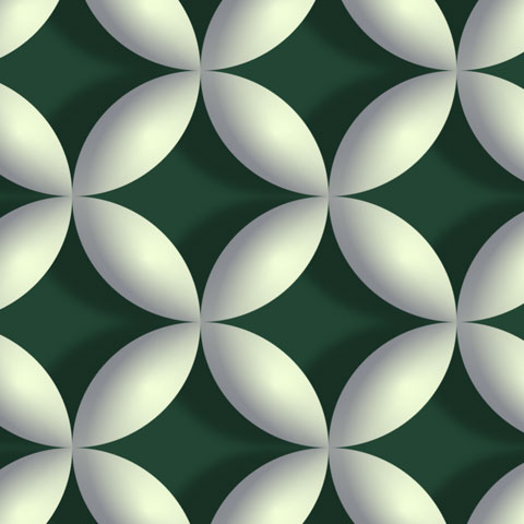 football shaped spheres 3d pattern