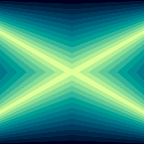 x shape background