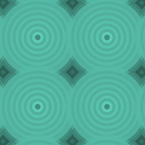 green rippling circle pattern