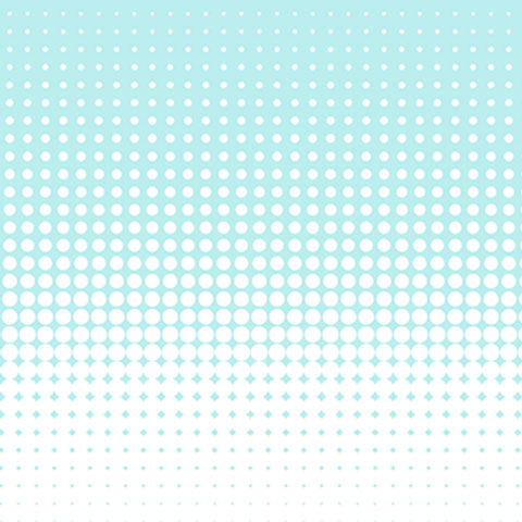 blue into white stacked halftone dots