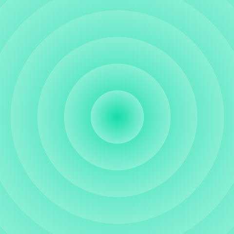 green layered rings within rings