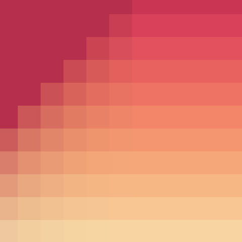 red-to-yellow gradient large pixel grid